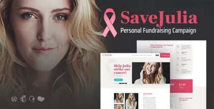 Save Julia | Donation Fundraising Charity WordPress Theme 1.0.2 GPL Theme