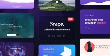 Scape Multipurpose WordPress theme 1.5.3 GPL Theme