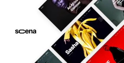 Scena Creative Ajax Portfolio Theme 1.1.2 GPL Theme