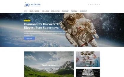 Science News Portal Magazine WordPress theme WordPress Theme 1.0.0 GPL Theme