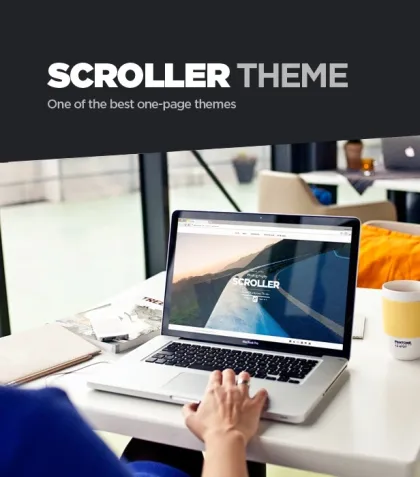 Scroller Photography One Page / Multi-page WordPress Theme 4.7 GPL Theme