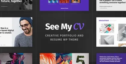 See My CV Resume vCard WordPress Theme 1.0.6 GPL Theme