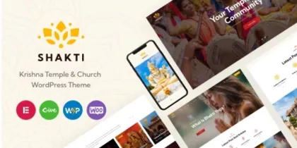 Shakti Krishna Temple Church WordPress Theme 1.1.0 GPL Theme