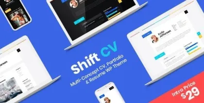 ShiftCV Blog  Resume  Portfolio  WordPress 3.0.7 GPL Theme
