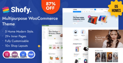 Shofy Highly Customizable WooCommerce WordPress Theme + RTL 1.1.4 GPL Theme