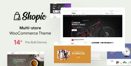 Shopic Multistore WooCommerce WordPress Theme 2.2.9 GPL Theme