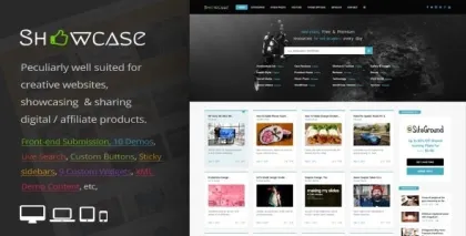 Showcase = Responsive WordPress Grid / Masonry Blog Theme 3.5 GPL Theme