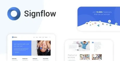 Signflow Tech And Startup Theme 1.4.7 GPL Theme