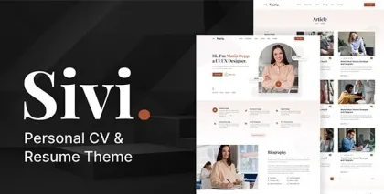 Sivi Personal CV/Resume Theme 1.1 GPL Theme