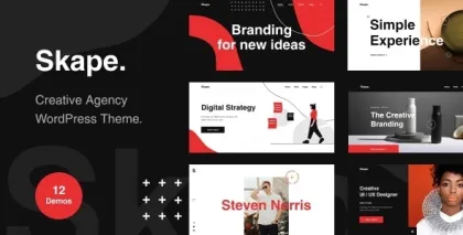 Skape Creative Modern Agency WordPress Theme 1.0.0 GPL Theme