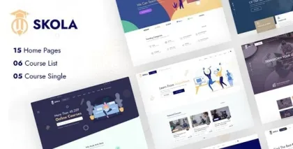 Skola LMS Online Courses WordPress Theme 1.0.21 GPL Theme