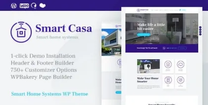 Smart Casa | Home Automation Technologies WordPress Theme 1.0.9 GPL Theme