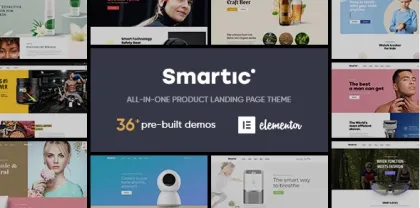 Smartic Product Landing Page WooCommerce Theme 2.1.4 GPL Theme