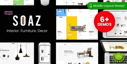 Soaz Furniture Store WooCommerce WordPress Theme (Mobile Layout Ready) 1.0.7 GPL Theme