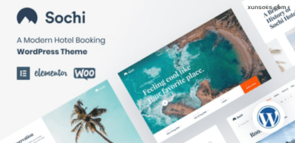 Sochi  – Hotel Booking Theme 1.2.2 GPL Theme