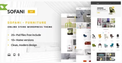 Sofani Furniture Store WooCommerce WordPress Theme 1.7.1 GPL Theme