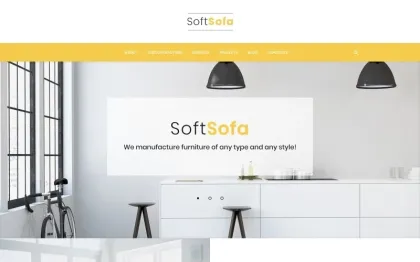 Soft Sofa Furniture Manufacturing Company WordPress Theme 1.0.0 GPL Theme