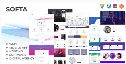 Softa SaaS, Software WebApp WordPress 1.3.6 GPL Theme
