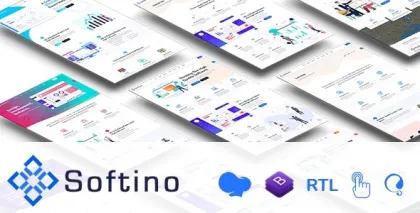 Softino Multipurpose Software Landing Page WordPress Theme 1.1 GPL Theme