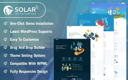 Solar Installation WordPress Theme 1.0.0 GPL Theme