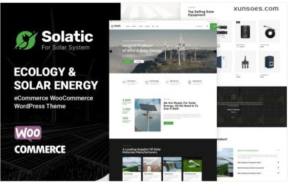 Solatic Solar Energy, Wind and Power WooCommerce Theme {version} GPL Theme