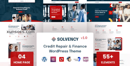 Solvency Finance Credit Repair WordPress Theme 1.0.6 GPL Theme