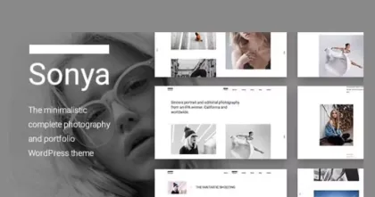 Sonya Photography 1.1.3 GPL Theme