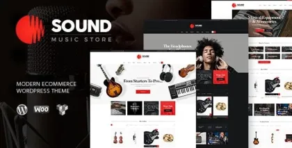 Sound | Musical Instruments Online Store WordPress Theme 1.5 GPL Theme