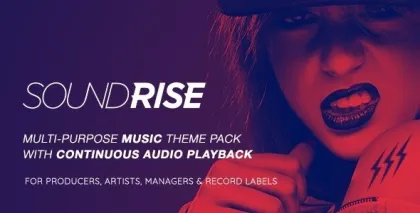 SoundRise Artists, Producers and Record Labels WordPress Theme 1.5.7 GPL Theme