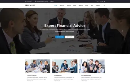 Specal Financial, Consulting WordPress Theme 1.7 GPL Theme