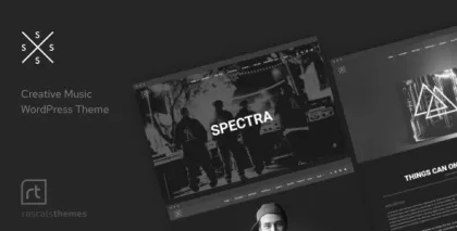 Spectra Music Theme for WordPress 2.6.1 GPL Theme
