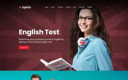 Spello Language School WordPress Theme 1.0.0 GPL Theme