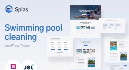 Splas Swimming Pool Cleaning WordPress Theme and Maintenance Service 1.0 GPL Theme