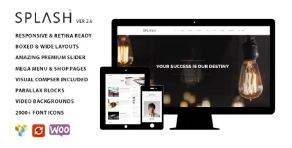 Splash Multipurpose WordPress Theme 3.2 GPL Theme