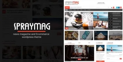 Spraymag eCommerce, Magazine, Responsive Blog Theme 4.0 GPL Theme