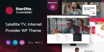 Starlitte TV Internet Provider WordPress Theme 1.0.7 GPL Theme