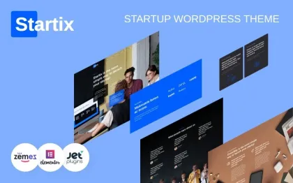 Startix Modern One-page WordPress Theme For Startup WordPress Theme 1.0.1 GPL Theme