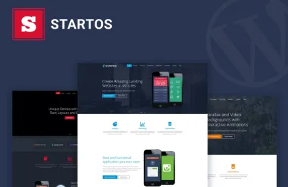Startos Modern App Landing Page WordPress Theme 1.5.0 GPL Theme
