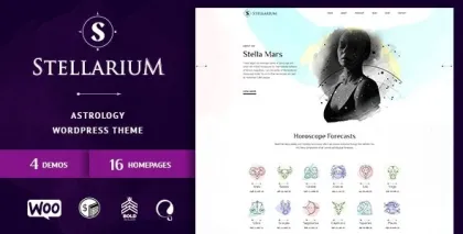 Stellarium – Horoscope and Astrology WordPress Theme 1.2.1 GPL Theme
