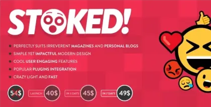 Stoked! Irreverent Viral Magazine and Personal Blog WordPress Theme 2.5 GPL Theme