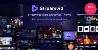 StreamVid Streaming Video WordPress Theme 1.1.1 GPL Theme