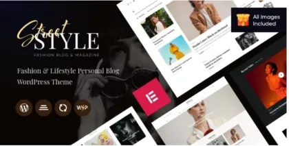 Street Style Fashion Lifestyle Personal Blog WordPress Theme 2.2 GPL Theme