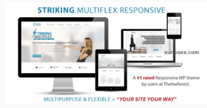 Striking MultiFlex Ecommerce Responsive WP Theme 2.3.8 GPL Theme
