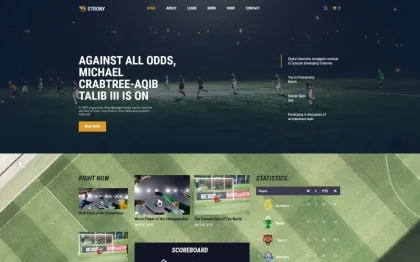 Strony Sport Classic WordPress Elementor Theme WordPress Theme 1.0.0 GPL Theme