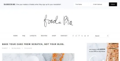 StudioPress Foodie Pro Theme 4.2.0 GPL Theme