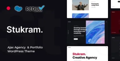 Stukram AJAX Agency Portfolio Template 5.4 GPL Theme