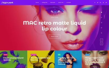 StylePark Fashion Blog WordPress Theme 1.0.0 GPL Theme