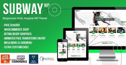 Subway Responsive Multi-Purpose WordPress Theme 3.2 GPL Theme