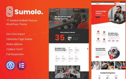 Sumolo – IT Solution and MultiPurpose WordPress Theme 1.0.0 GPL Theme