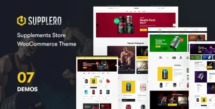 Supplero Supplement Store WooCommerce Theme 1.4.5 GPL Theme
